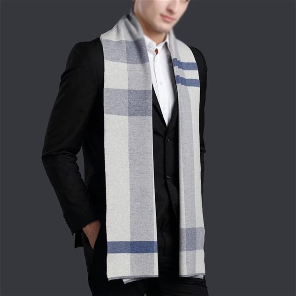 Neck Scarf Men's Autumn and Winter Casual Business Warm Scarf Knitting Gift