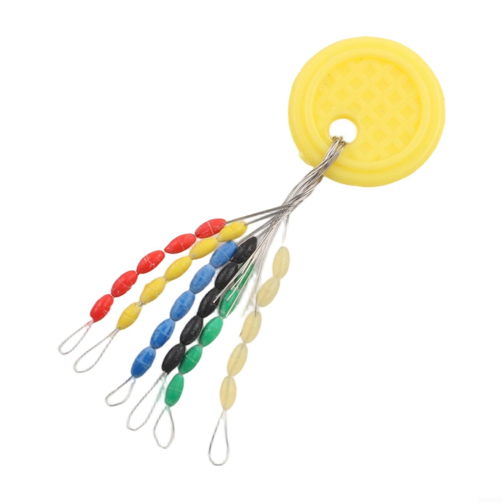 30pcs Float Stops Line Stoppers Beads Rig Buffer Connectors, Soft Rubber Oval Fishing Bobbers for Stream River Lake Pond, 5 Sizes SS/S/M/L/LL (1.5mm-3.5mm)(SS)