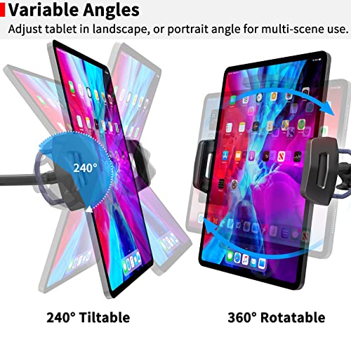 APPS2Car Long Arm Tablet Mount for Car Truck SUV MPV RV, Suction Cup Windshield Holder Compatible with 4.5-12.9 Inch iPad Pro Air Mini Tablets Samsung Galaxy Tab S8 Ultra S8+ S8 S7+ S7 S6 S5e S4 S3 S2 - Image 7