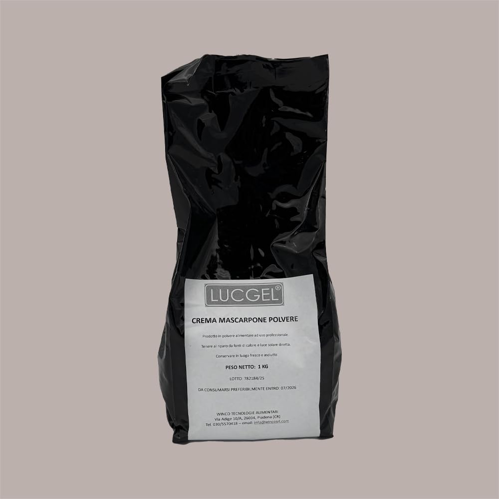 Lucgel 1 Kg Crema Mascarpone in Polvere Ideale per Gelaterie e Pasticcerie