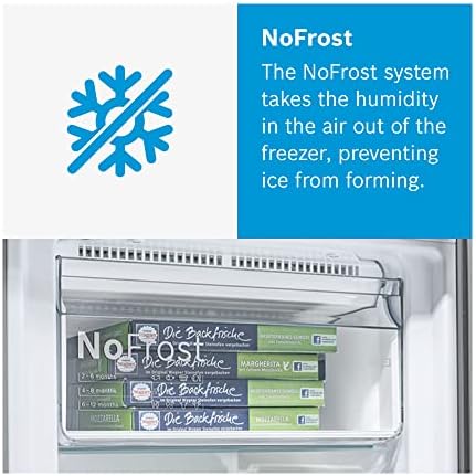 Bosch KGN34NWEAG Serie 2 Freestanding Fridge Freezer, No Frost, 297L capacity, 60cm wide, White