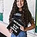 All Black Felt Board Sign 10x10 Inch for Pregnancy Announcement, Birth Announcement Sign Word Board w/Letters