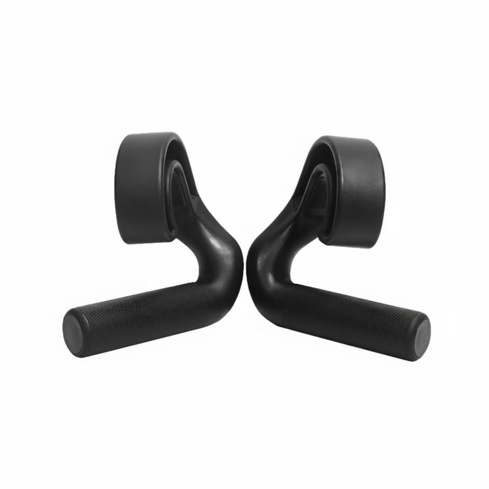 Deadlift Hooks Multi-Use Weight Lifting Hooks Ergonomic Design Pull-up Handle for Strength Training, Gym, Black, 45 Degree 1 Pair-image-31