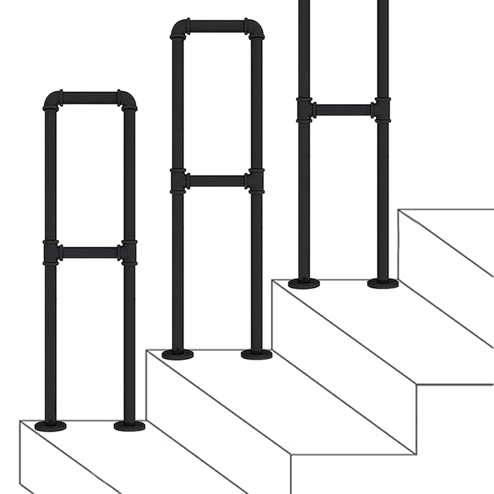 Rampe de transition pour porche et jardin au design contemporain