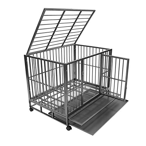 SmithBuilt 36" Medium HeavyDuty Dog Crate Cage TwoDoor Indoor Outdoor Pet & Animal Kennel