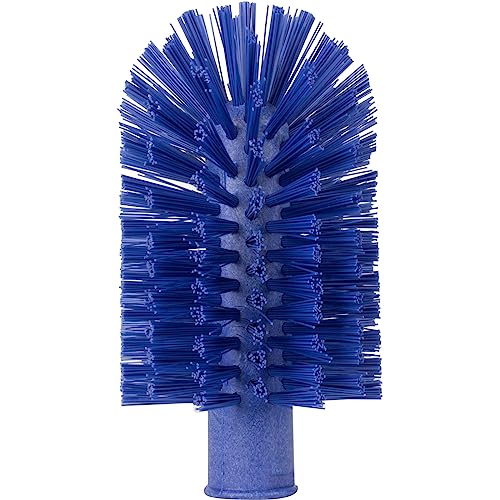 Image of SPARTA Industrial Tank Brush Head Pipe Brush Head, Drain Brush with 3 /4 inch Thread Hole (Handle Not Included) for Commercial Use, Plastic, 6.7 x 3.5 Inches, Blue - (Pack of 1)