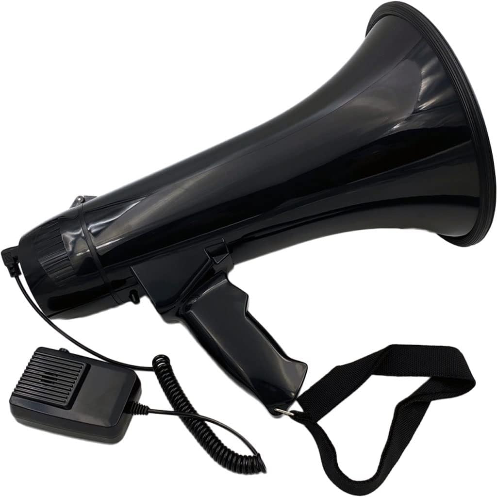 Megaphone USB Megaphone Speaker, 30W Portable Handheld Amplifier Recorder Megaphone Siren,Travel Guide Speech Teach Voice Amplifier Bullhorn Amplifiers