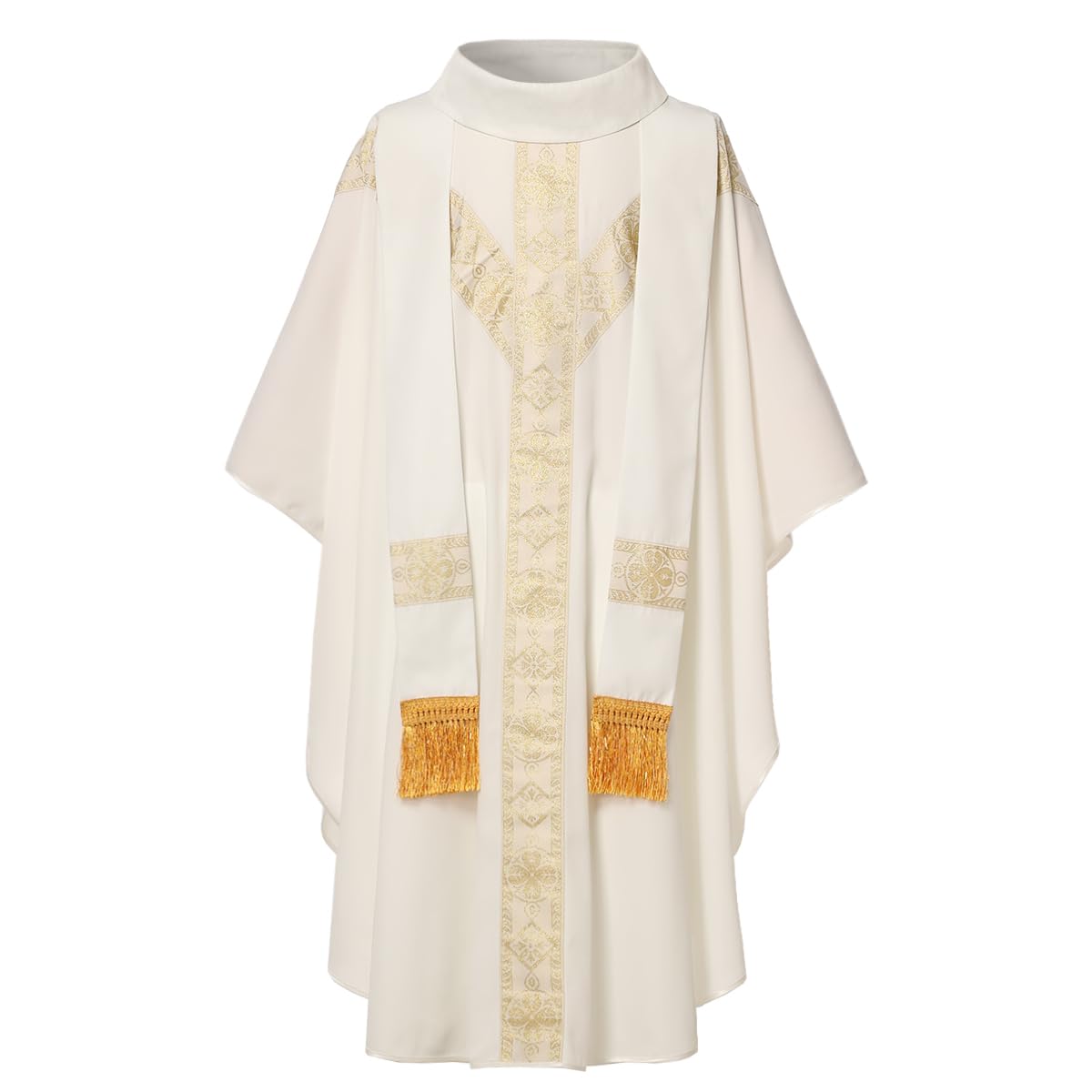 BPURB Chasuble católico con estola para sacerdote misa iglesia