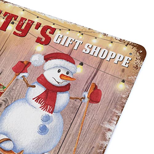Panneau de Noël rustique en métal rigide pour décoration extérieure - 7
