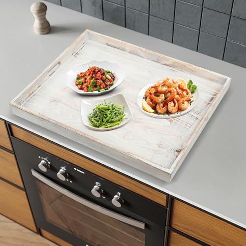 Tabla para estufa Noodle Board rectangular de madera de pino miniatura 4