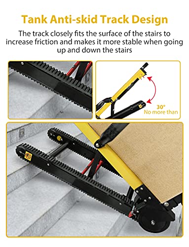 Carretilla eléctrica para escaleras tipo dolly 441 lb carga miniatura 4