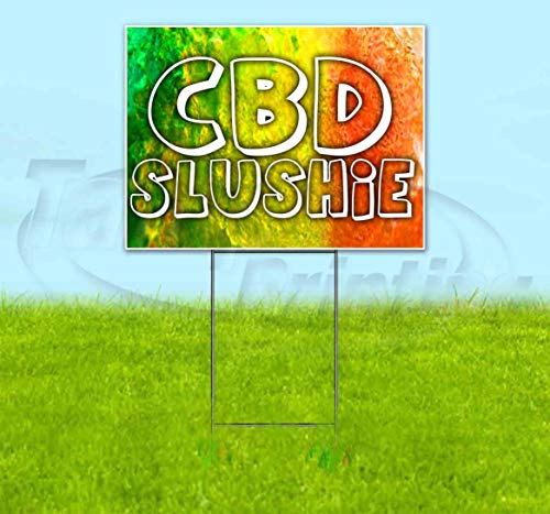 CBD Slushie Snowcone Yard Sign, Quantity Discounts,