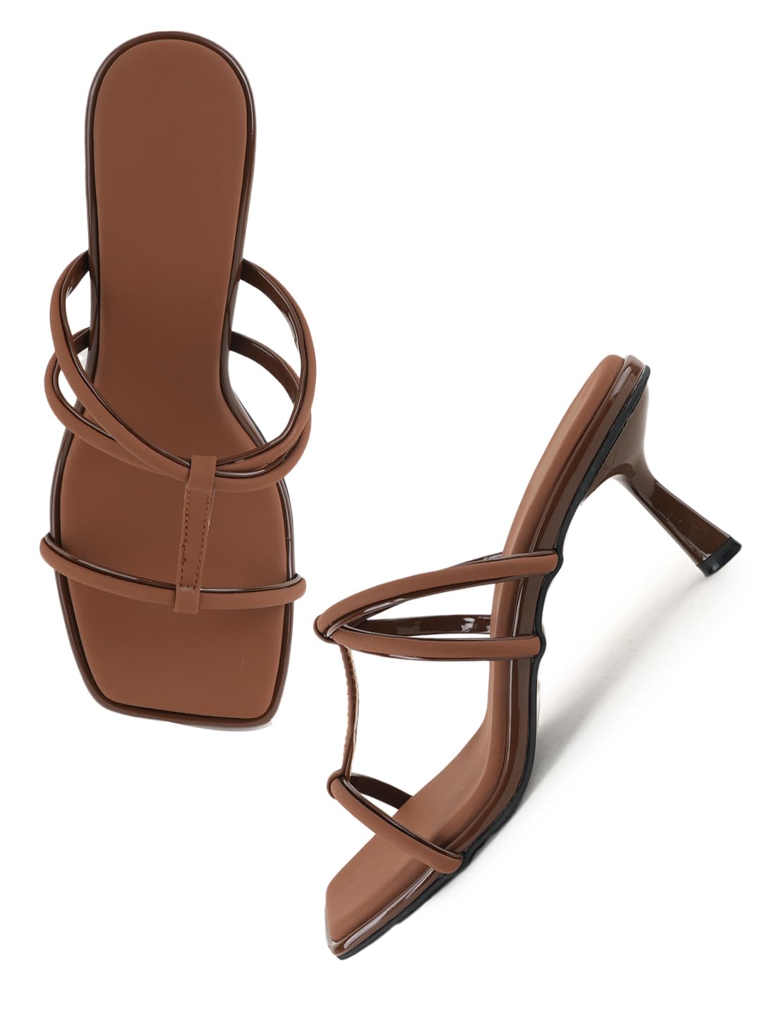 Brown Tassel Embellishment Formal Heels - Rich Tone Heeled Loafers