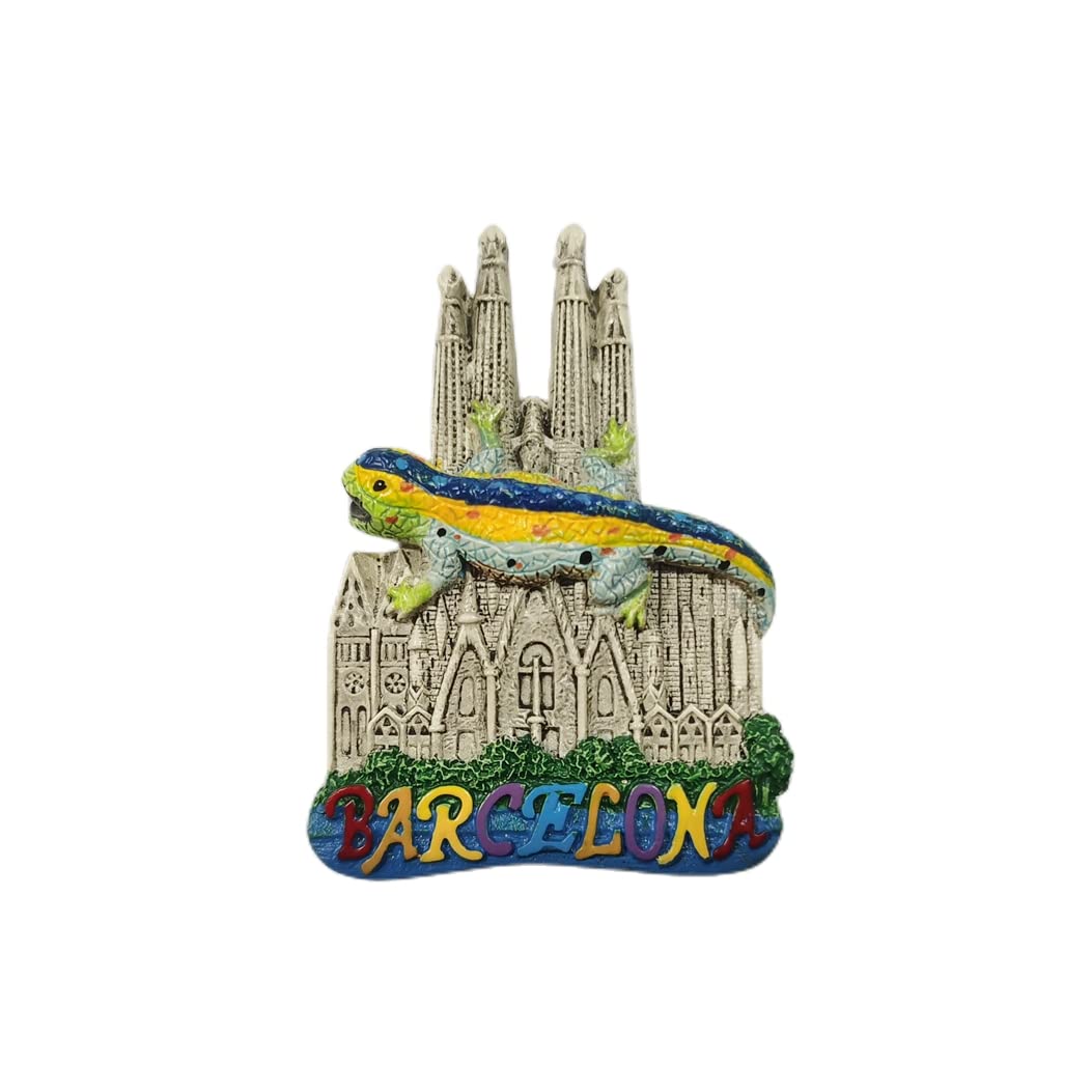 スペイン　バルセロナBarcino タイル　モザイク　アートデザインマグネット モザイクサラマンダーマグネット 参考 09843 10cm | FlamencoExport