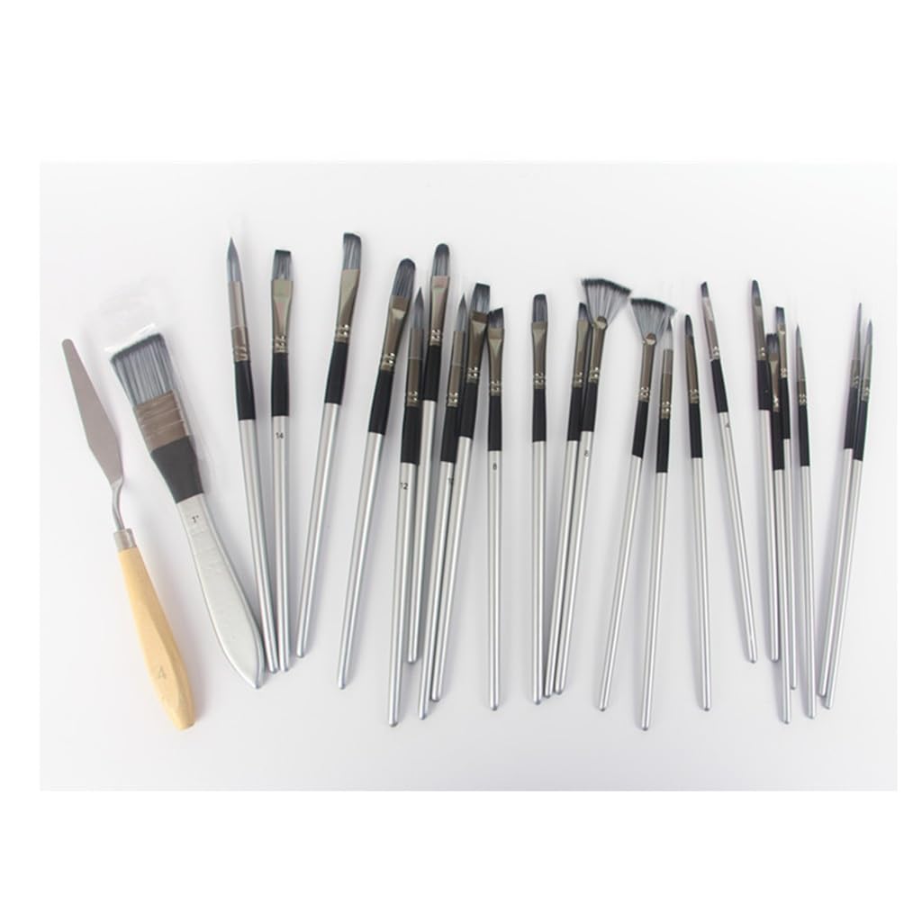 Paintbrush Set Canvas Brush Curtain Gouache Hair Oil Watercolour Painting Brushes