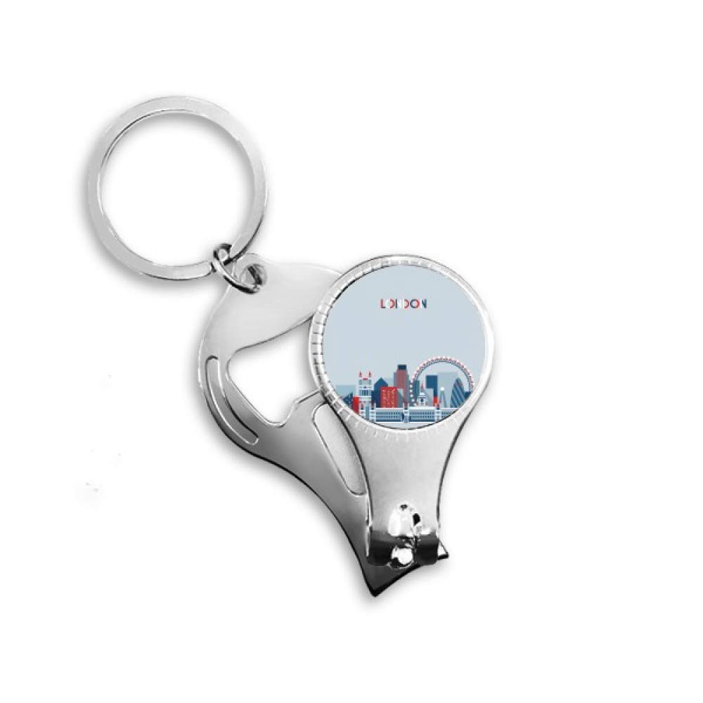 Pince à ongles London Eye accessoire manucure bleu avec motif Bridge UK