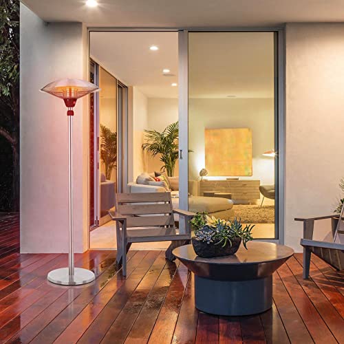 Riscaldatore ad Infrarossi,Termosifone Stufa Elettrica da Esterno con piedistallo,Termoventilatore stufetta elettrica bagno basso consumo scaldino elettrico (Size : 3000W(220V))