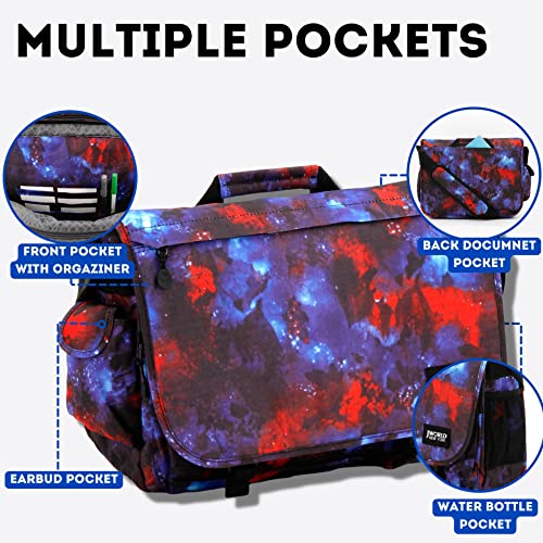 Image of J World New York Thomas Laptop Messenger Bag for Women & Men. Kids Computer Bookbag