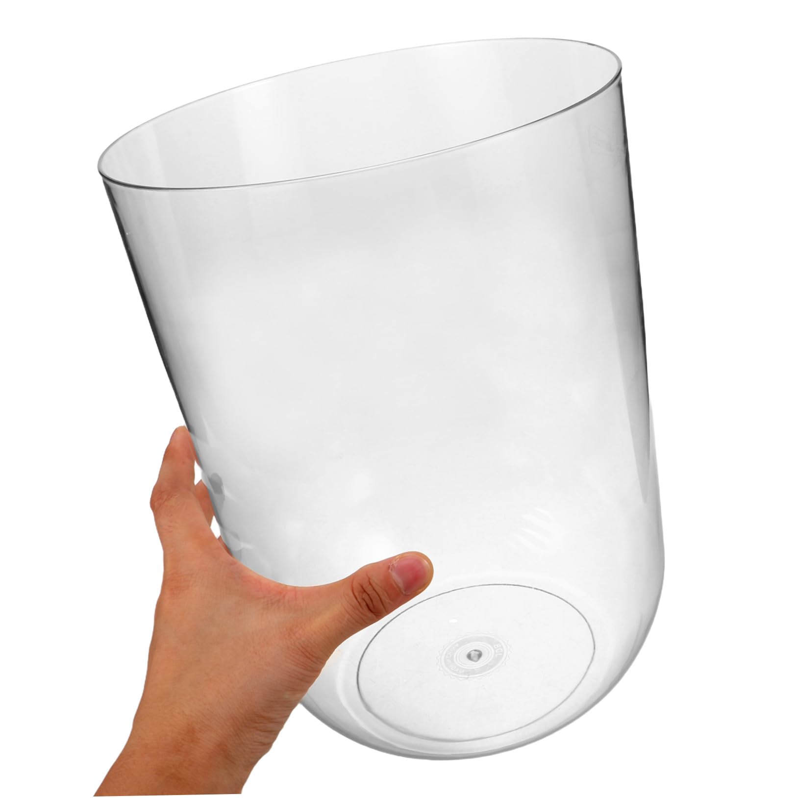 Toddmomy Aquarium Cylindrique Écologique 8l pour Tortues Aquatiques Petit Aquarium de Bureau en Plastique Transparent Design Créatif pour Terrarium Écosystémique Décoratif Adultes Amateurs
