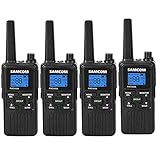 Walkie Talkie Long Range 35 Miles Rechargeable Two Way Radio Portable Handheld FRS Family Walky Talky with NOAA Weather Alert VOX Group for Adults Kids Outdoors Business Hiking Camping,4 Packs