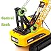 Qcar 1/35 Heavy Duty Construction Metal Crawler Crane, Truck Crane Vehicle Toys for Kids, Outdoor Sandbox Car Toys, Birthday Gift Toddler Boy Kid