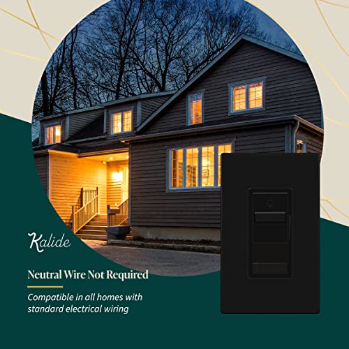 Topgreener Digital Dimmer Light Switch For 200W Dimmable Led/Cfl Lights, Single Pole/3-Way Led Slide Dimmer Light Switch, Neutral Wire Not Required, Ul Listed, Tgsds3-Bk, Black, 1 Pack #TOP4