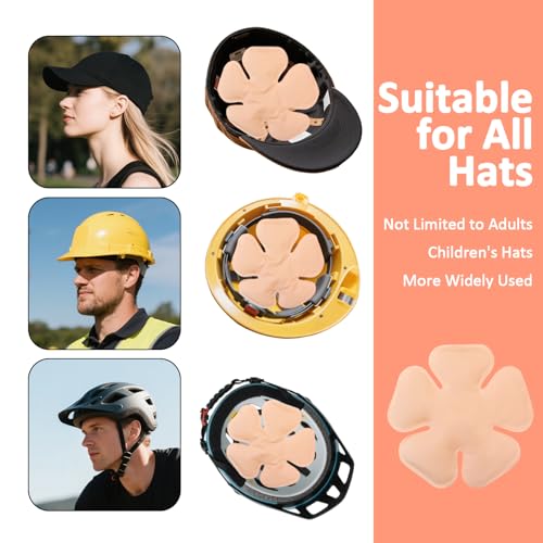 Image of Hat Ice Pack Insert - Reusable Cooling Gel Cap Liner for Baseball, Hard Hat, Construction & Outdoor Work, Cold Packs for Helmet, Head Cooling Relief for Summer Heat (2 Pack)(Pink)