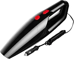 Aspirador de pó portátil para carro, aspirador portátil com fio de alta potência, mini aspirador de pêlos de animais de estimação com cabo de alimentação de 14,8 pés e filtro HEPA para uso úmido e s