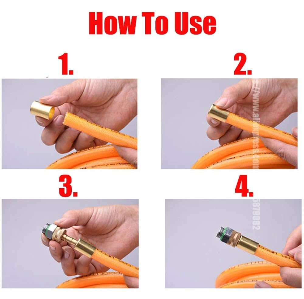5/10/20 piezas de manguito de compresión de latón para tubo de cobre hueco, accesorios de crimpado para mangueras de alta presión, conectores de escape de tuberías de 18/20/25 mm, 25 mm, 20 piezas