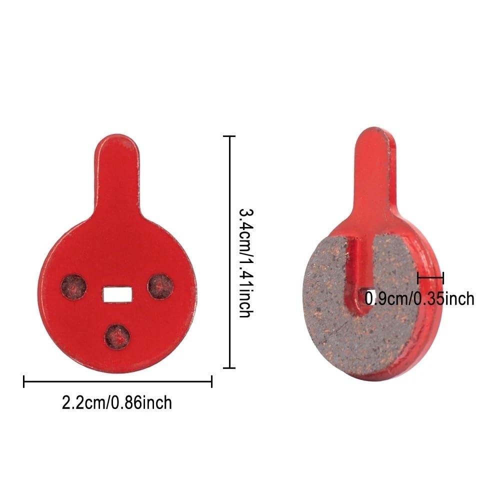 1/6/10 Stück Scheibenbremsbeläge kompatibel for Kugoo G2 Pro Scooter Fahrrad Elektroroller Ersatz-Scheibenbremsbeläge(10 Pairs)