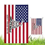 Don't Snack On Me – De Banderas De País Para Interiores De 35 × 59 Pulgadas | De Serpiente De Cascabel De Fiesta De Té De Doble Cara Al Aire Libre, Banderas Libertarias De Gads