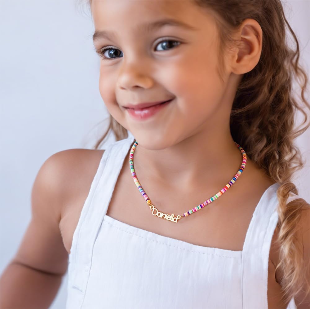 Collier Personnalisé avec Nom - 14 Polices & Options Multilingues, 4 Couleurs, 5 Styles de Chaînes, Cadeau Unique avec Coffret Premium, en Argent Sterling 925 & Acier Inoxydable 316