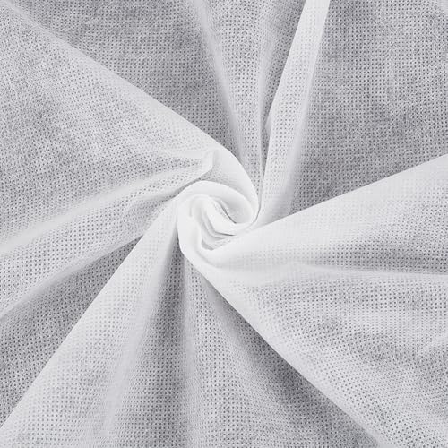 Tissu Cambric Blanc Non Tissé BENECREAT 4.6 m² pour Réparation de Canapés