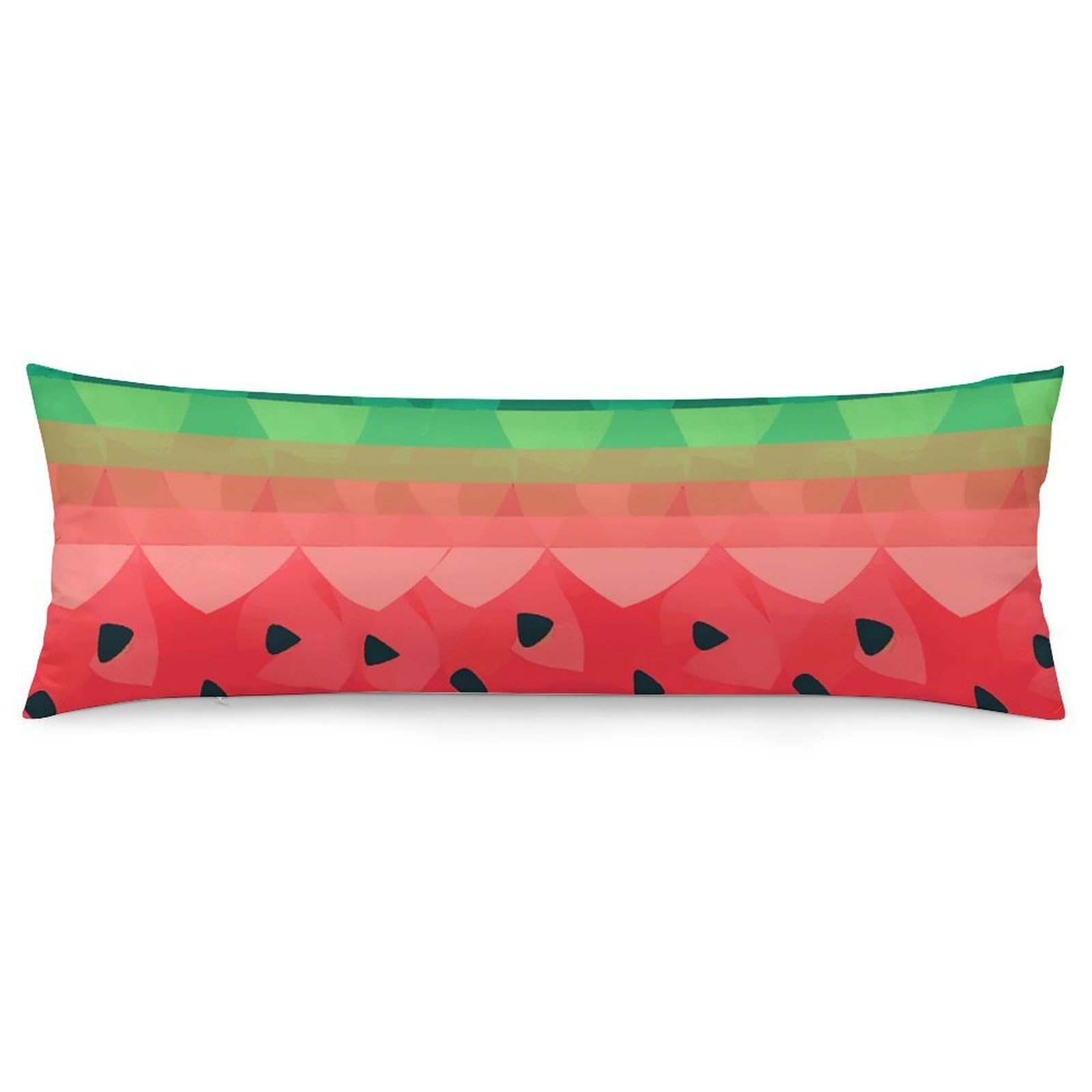NONHAI 2 Pack Pillow Cases for Hair and Skin, Soft Breathable Pillow Case Covers with Hidden Zipper, Gradient Watermelon Pillowcase 20"x54" Pillow Covers for Sleeping Gift