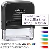 MaxMark Custom Three Line Self Inking Stamp - 3/4