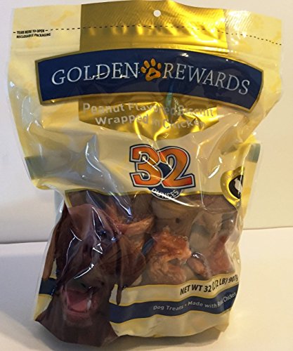 golden rewards sweet potato wrapped with chicken dog treats 32 oz