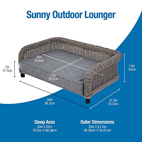 La-Z-Boy-Sunny-Indoor-Outdoor-Lounger-for-Pets-up-to-50-Lbs-34-x-22