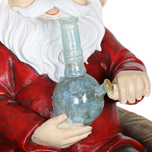 Exhart Garden Gnome Statue Smoking Led Light-Up Pipe, Naughty Stoner Gnomes Buddies With Battery Timer, Durable Resin Outdoor Decor, Funny Yard Art, 7 X 10.5 X 10.5 Inch #TOP7