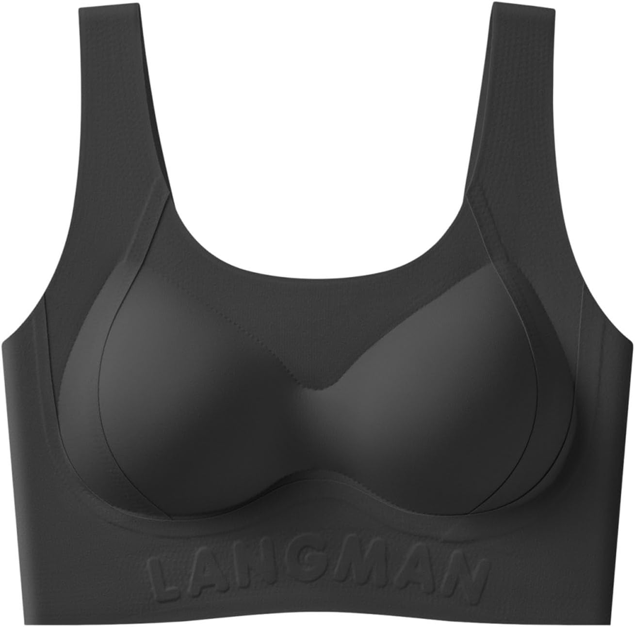 Womens Wireless Bras Push Up Support Full Coverage Bralettes No Underwire Seamless Bra Bralette Crew Neck T-Shirt Bra