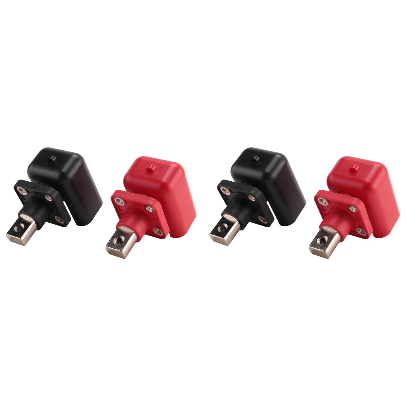 CTRLZS 4 Pcs 200A All-Copper Lithium Battery Post High-Current Copper Terminal Battery Connector Storage Terminal(B)