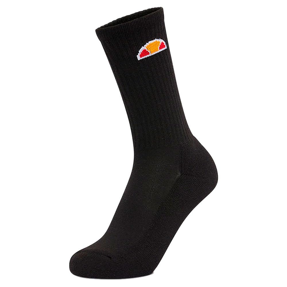 ellesse Tisbi Socks Black 3 Pack UK Size 12-14