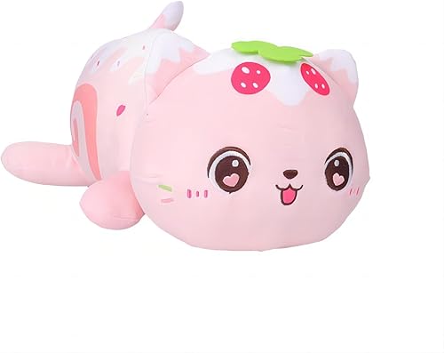 Miniatura 1 de Juguetes de peluche para gatos, 15.7 pulgadas, lindo gato de peluche, almohada de gatos de dibujos animados, cojín de sofá, regalo de Navidad y