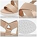 DREAM PAIRS Women’s Open Toe Ankle Strap Platform Wedge Sandals,Size 10,Nude,CHARLIE-5
