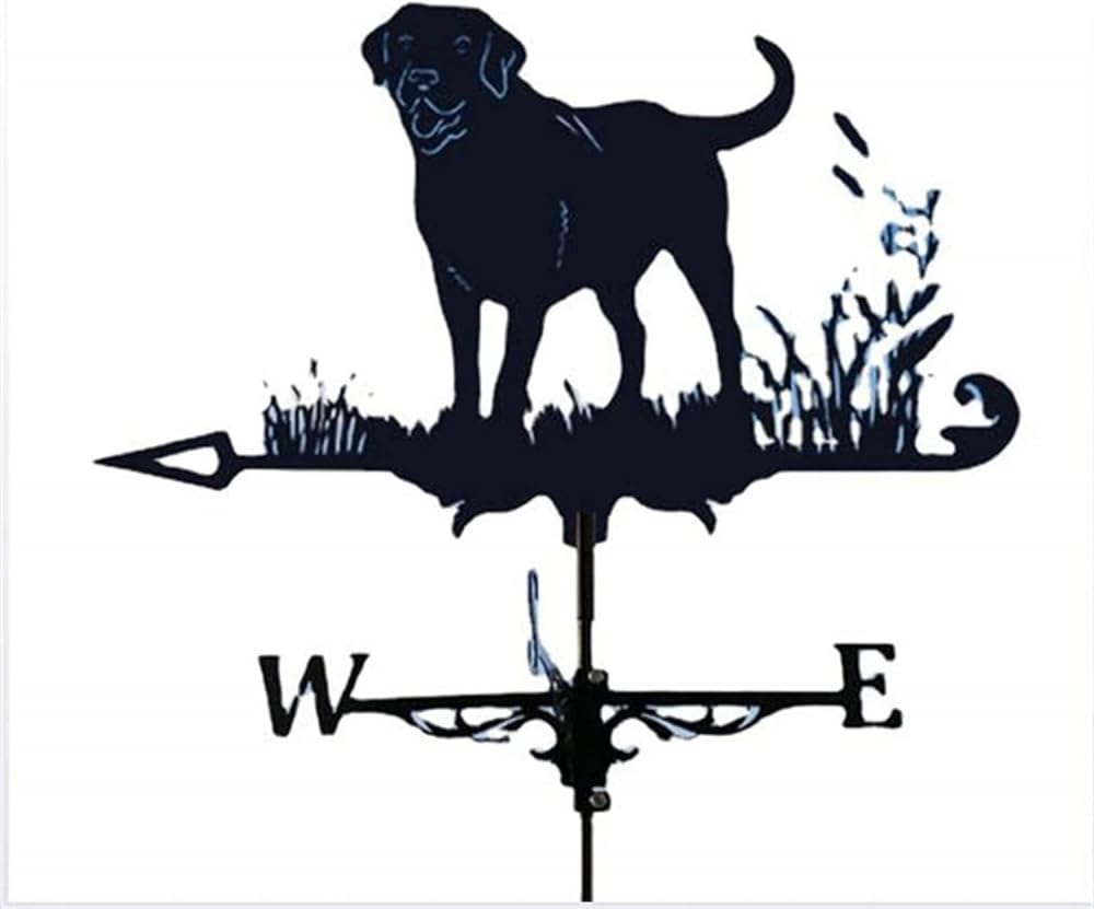 WIQUYBML Metal Weather Vane, Weathervane with Arrow, Ornament Wind Vane Vain for Roof Vanes Roofs,