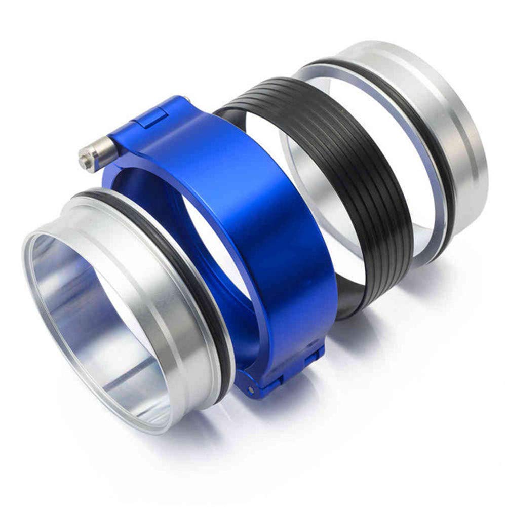 Alluminio Billet 6061 Flange di Scarico Turbo Morsetto di Scarico del Tubo di Scarico del Turbo a V-band a Sgancio Rapido Morsetto Tipo V Con Flangia con O-ring Da 2/2.5/3 / 3.5/4 Pollici