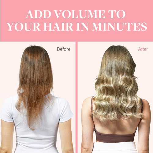 Image of GOO GOO Clip in Hair Extensions Real Human Hair, Remy Human Hair Extensions Clip ins for Women, Natural Human Hair, 16inch 120g 7Pcs, 5A /90 /16F Bahamian Balayage