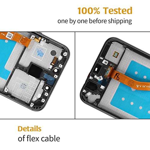 A-Mind For Huawei P20 Eml-L09 Eml-L22 Eml-L29 5.8“ Screen Replacement Touch Screen Digitizer Lcd Display （With Frame） Full Assembly Repair Kits,With Free Screen Protector+Tools (Blue) #TOP3