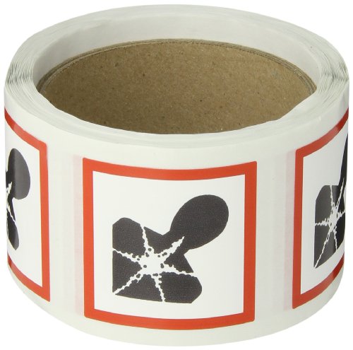 Sticker GHS Health Hazard Accuform LZH619PS2 pour sécuriser vos flacons chimiques