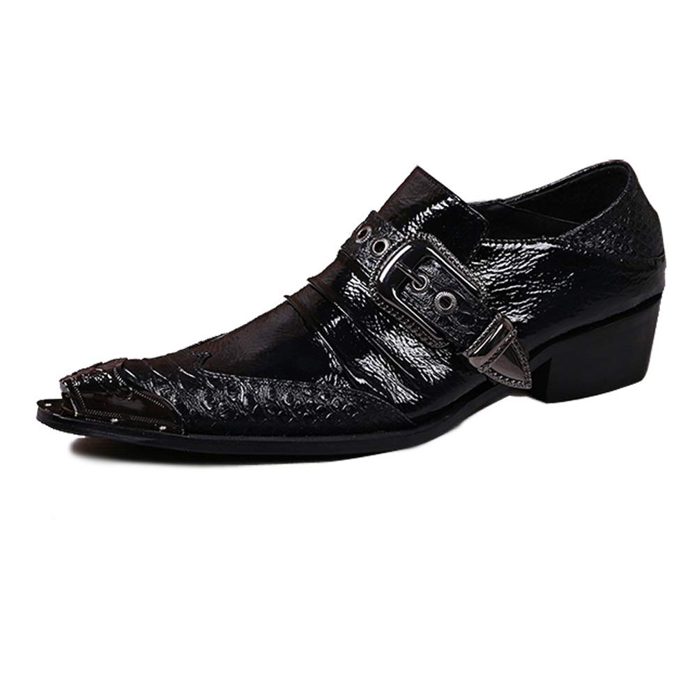 Chaussures Monk Strap homme en cuir noir Rui Landed pour pieds sensibles en soirée