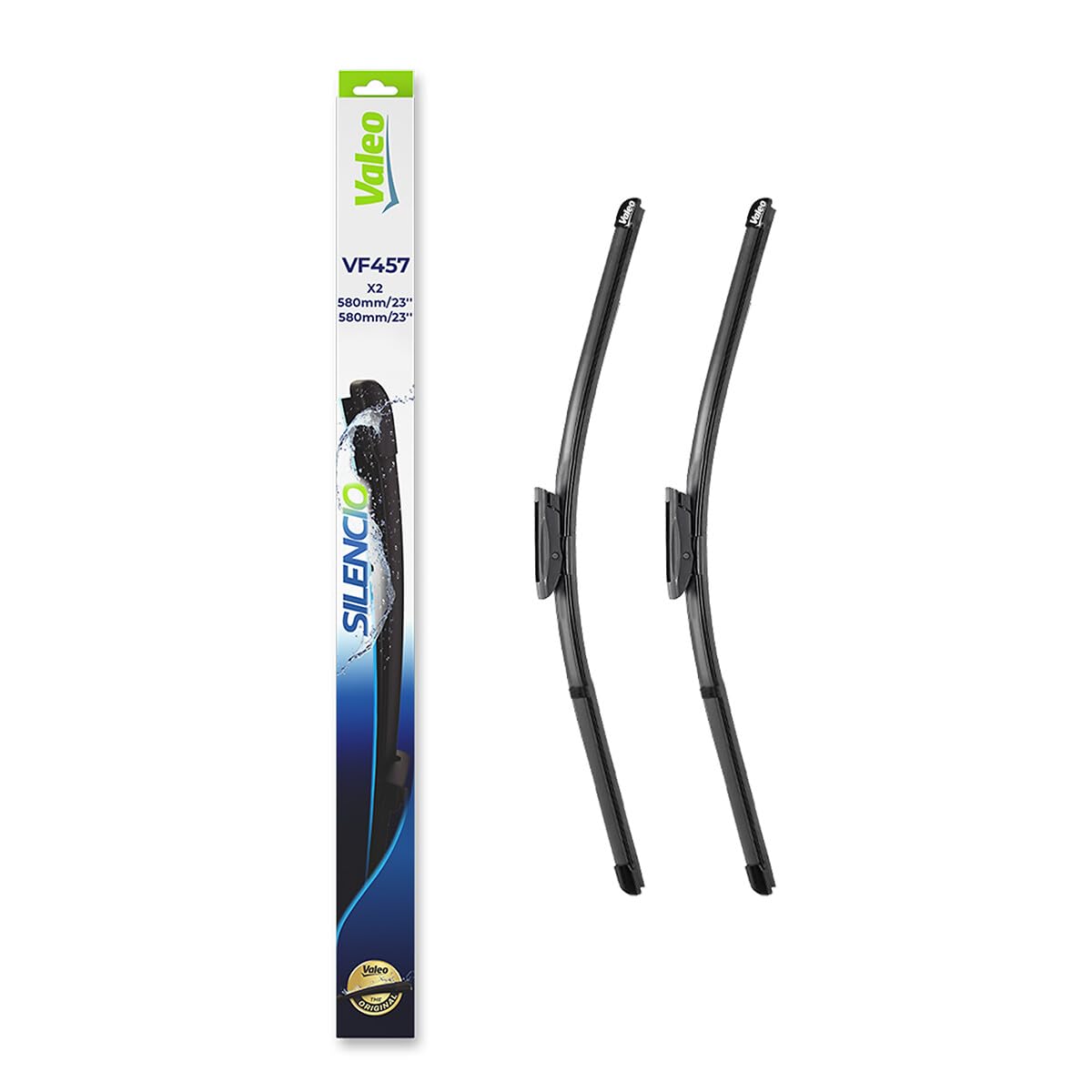Valeo Silencio Set mit 2 Flachbalkenwischern VF457 - Vorne - 580 mm / 580 mm - Originalersatz - 574657